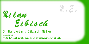 milan eibisch business card